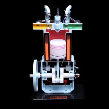 Benzínový motor model junior vysokej fyziky experiment zariadenia, štvortaktný spaľovací motor model