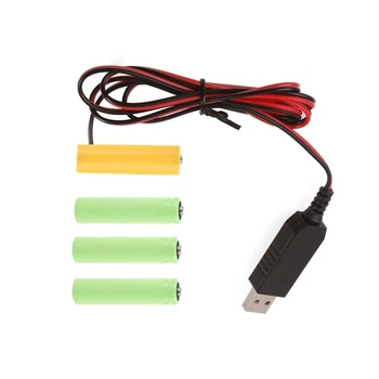 AA Eliminators USB Napájací Kábel Vymeňte 4x 1,5 V AA Batérie