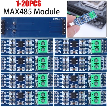1-20PCS RS-485 TTL Zase Na RS485 MAX485CSA Converter Modul 5 V TTL Na RS-485 Stabilný Modul Pre Arduino Microcontroller MCU