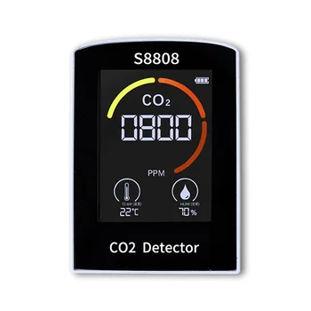 4-V-1 pre Digitálne CO2 Meter Meranie Oxidu Uhličitého Vlhkosť Teplota TVOC Senzor Tester CO2 Kvality Ovzdušia Monitor Detektor