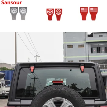 Sansour Styling Líšt Auto Zadné Dvere, Okno Záves Kryt Dekorácie, Nálepky Na Jeep Wrangler JL 2018+ Príslušenstvo styling