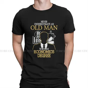 Nikdy Nepodceňujte Inšpiratívne Tričko pre Mužov Starý Muž S Ekonomika Základné Voľný čas, Mikiny T Tričko