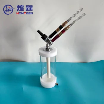 Transparentné Mini Fludizing Prášková vrstva Pohár Hopper Barel S IG06 Prášok Injektor Čerpadlo Pre Test Práškové Lakovanie