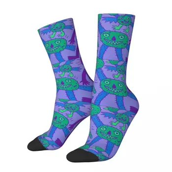 Retro Halloween Gothic Rock Zber Basketbal Ponožky Polyester Posádky Ponožky pre Unisex Priedušná