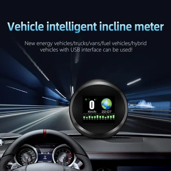 GPS HUD GP11 Auto Svahu Meter Off Road 4x4 HUD Smart Inclinometer Auto Digitálna Rýchlosť Tilt Ihrisku Uhol inclinometro Head Up Display