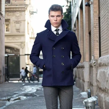Kabát pánske Sako Vlnené Dvojité Breasted Elegantné Obleky pre Mužov Blejzre Luxusné Dizajnér Ležérne Elegantný Muž Oblečenie Muž Nastaviť