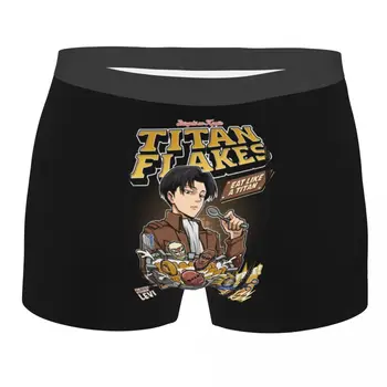 Boxer Titan Vločky Útok Na Titan Šortky, Nohavičky Nohavičky Mužov Bielizeň Anime Shingeki No Kyojin Spodky pre Homme Plus Veľkosť