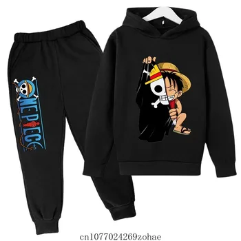 Disney Chlapci Dievčatá Oblečenie Jeden Ks mikina s Kapucňou Nastaviť Deti 2ks Jar Jeseň Batoľa Cartoon s Kapucňou +nohavice Tepláky Goku Oblečenie