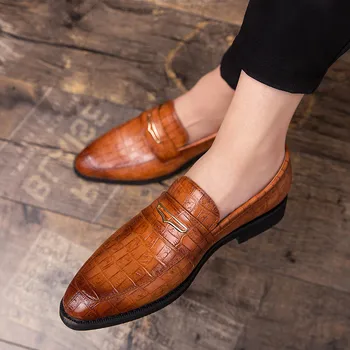 2023 Módne Mužov, Kožené pánske Šaty Topánky Luxusné Pánske Business Oxfords Formals Obuv Classic Gentleman Topánky pre mužov
