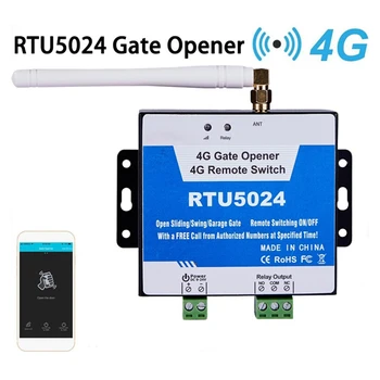 Kovové RTU5024 Gsm Brány Otvárač Automatické Brány, Access Controller 4G GSM Brány Otvárač na Bezplatné Telefónne Garáž na Diaľkové Ovládanie