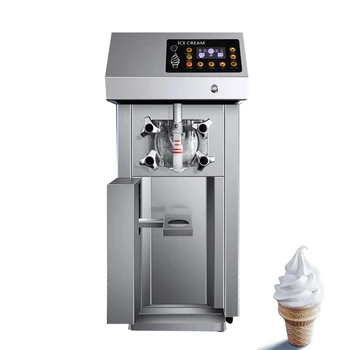 Obchodné Soft Ice Cream Stroj Nehrdzavejúcej Ocele Ice Cream Tvorcovia Automatické Sladké Kužeľ Stroj Na Výrobu Zmrzliny