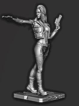 1/32 dávnych fantasy žena bojovník Živice obrázok Modelu súpravy Miniatúrne gk Unassembly Nevyfarbené