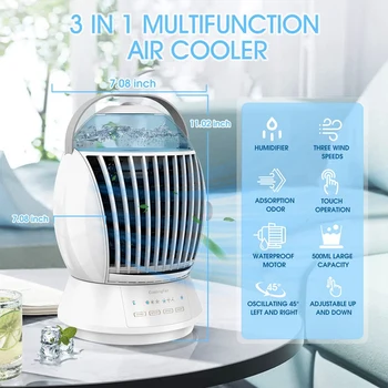 Prenosné Klimatizácie Ventilátor Elektrický Vyparovaním Chladnejšie Stolový Ventilátor S Zvlhčovač Funkciu Pre Vnútorné