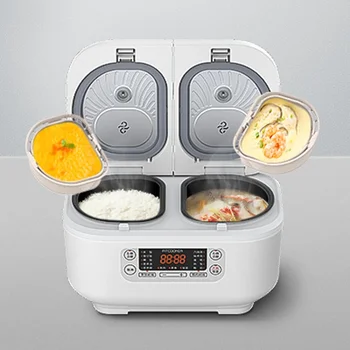 D30W1 Dvojité 1,5 L, vnútorné hrniec, varič na ryžu Mini Smart Malý Varič na Ryžu Domácnosti Multi-Function Varič na Ryžu 2-3 Osoby