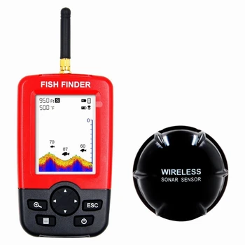 157D Kajak Prenosné Hĺbka Ryby Finder Prenosné LCD Displej Loď Fishfinder Snímače na Rybolov na Ľade Morský Rybolov Trvanlivé