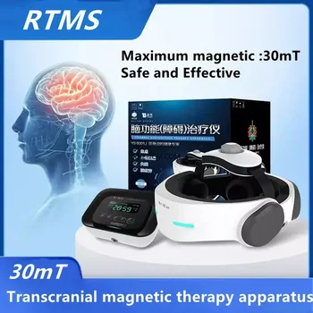 RTMS Transkraniální Magnetické Stimulátor parkinsonovej choroby Nespavosti, Úzkosti, Depresie, Liečba Nástroj Schizofrénie 30mt