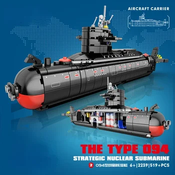 Kompatibilné s lego Jadro Ponorka, Model Stavebné Bloky Simuláciu Vojenských Rakiet Série Zbierku DIY Hračka Pre Deti,