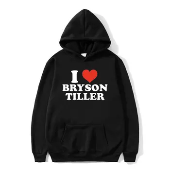 Milujem Brysona Tiller Grafickým Kapucňou Muži Ženy Hip Hop Rap Nadrozmerné Tepláková súprava Muž Fleece Bavlna Hoody pánskej Módy Streetwear
