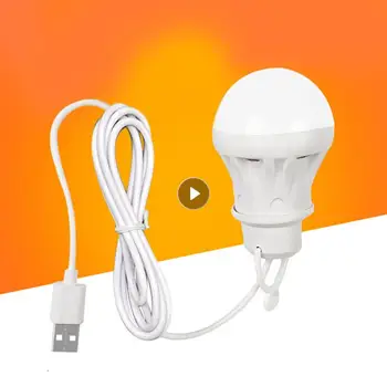 USB LED Žiarovka Prenosné LED Lampa Kniha Svetlá Outdoor Camping Svetlo Vnútorné Svetla na Čítanie Žiarovky, Úspora Energie Núdzové Svetlá na Čítanie