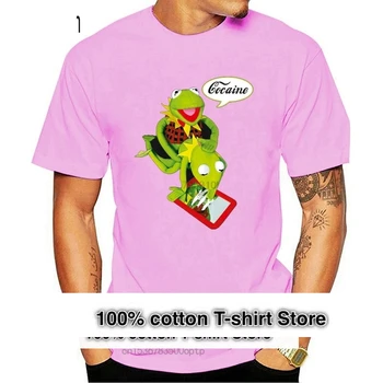 Kermit Cocain Strany Ako Fanúšik Tričko Veľkosť S, Xxl Pánske Tričká Módne 2019 Oblečenie Tričko Horúce Témy Mužov Krátky Rukáv