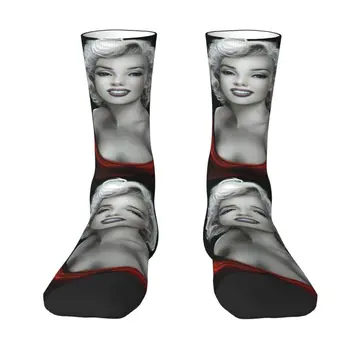 Sexy Marilyns Monroe Mužov Posádky Ponožky Unisex Roztomilý Abstraktné Pop Art Jar Leto Jeseň Zima Šaty Ponožky