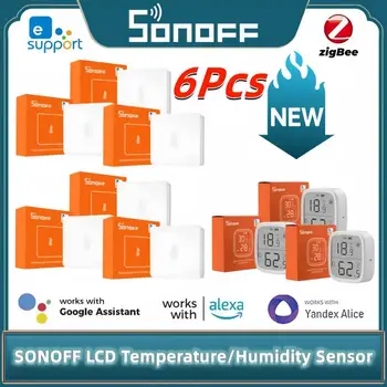 SONOFF ZigBee3.0 LCD Teplota Vlhkosť Senzor SNZB-02/D Smart Home Real-time Monitorovanie Práce Cez EWeLink Google Asistent Alexa