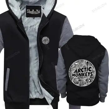 muži zime teplé čierne hoody Arctic Monkeys Rockovej Hudby muž hrubé hoodies euro veľkosť hrubé hoody mužský kabát