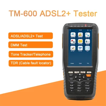 TM-600 ADSL ADSL2 Tester ADSL siete WAN & LAN Tester xDSL Linky Skúšobného Zariadenia DSL Fyzická vrstva test TM600 DMM test s akumulátorom