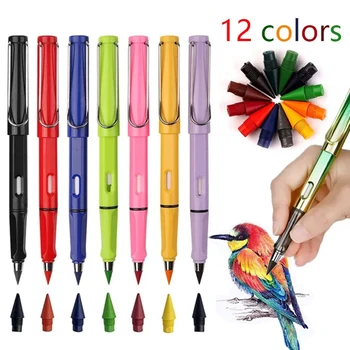 Farebné Technológie Večný Ceruzka Neobmedzené Tvorivé Písanie Perá Novinka Študent Papiernictvo Umenie Maľba Nástroj Školské Potreby