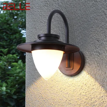 ·BELLE Vonkajšie Nástenné Svietidlo Klasického Sconces Svetlo Vodeodolné IP65 Domov LED Na Verandu Vila