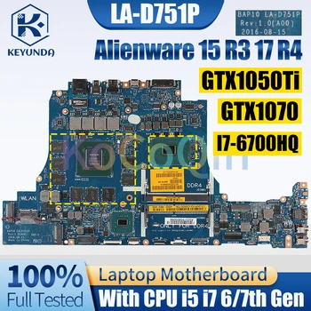 LA-D751P Pre Dell Alienware 15 R3 17 R4 Notebook Doske i5 i7 6/7. Gen GTX1050Ti GTX1070 Notebook Doske Plný Testované