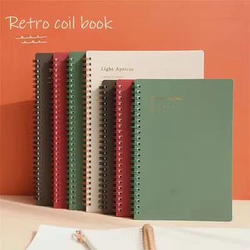 A5 Zvitku Knihy Morandi Notebook Grid Line Prázdny Papier Retro Notebook Sketchbook poznámkový blok Denná Týždenný Plánovač Školské potreby