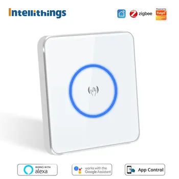 Intellithings EÚ Zigbee Vlna Smart Switch Neutrálne Vyžaduje Interruptor Pracovať s Homekit Siri Alexa Domovská stránka Google Ovládanie Hlasom