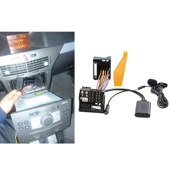 Auto Bluetooth 5.0 Aux Kábel Mikrofón Handsfree Mobilný Telefón, Free Volanie Adaptér pre OPEL CD30 Mp3 CDC40 CD70 DVD90