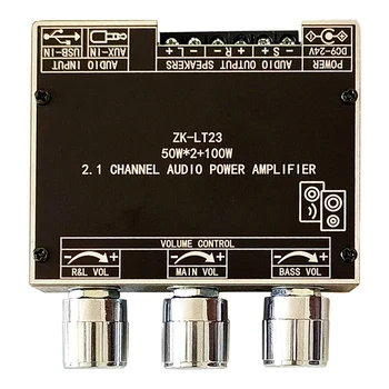 ZK-LT23 5.1 Bluetooth Zosilňovač Rada 50W 2.1 Kanálový Zosilňovač Doska S skratu Ochrana Pre Zvukové Pole