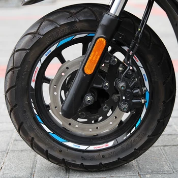 PRE KYMCO Xingdonli G150 Nové kvalitné Motocyklové Kolesá Nálepky prúžok Reflexné Rim