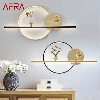 AFRA Moderné Nástenné Svietidlo Vintage Mosadz Kreatívny Dizajn Tekvica Dekor Sconce LED Svetlo Pre vnútorné Obývacia Izba, Spálňa, Nočné