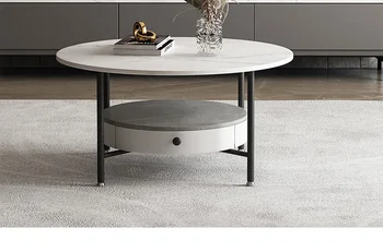 Čistý Hongyan slate je luxusné a jednoduché. Moderné kolo konferenčný stolík, malý okrúhly stôl, obývacia izba, domáce tabuľke.