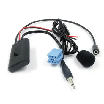 Bluetooth 5.0 AUX Kábel s Mikrofónom, 3,5 mm Jack Adaptér pre Blaupunkt Rádio pre