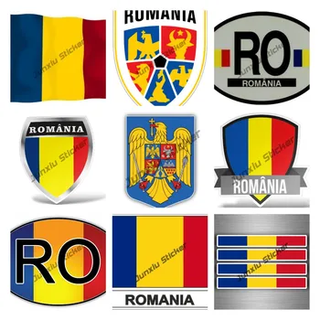 Rumunsko erbom modrá žltá červená ro rou Rumunsko vlajka opaľovací Krém Rumunsko Vlajka Mapu Odtlačkový Príslušenstvo pre Vyzdvihnutie Vozidla Telo Dekor