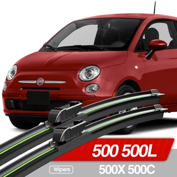 Pre Fiat 500 2007-2017 500L 2012-2022 500X 2014-2023 500C Predné Sklo Stieračov 2x Príslušenstvo Čelné Okno