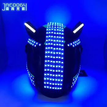 Šumivé Stan svetelný prilba, svetelný LED prilba, svetelný, robot, oblek doplnky, módne