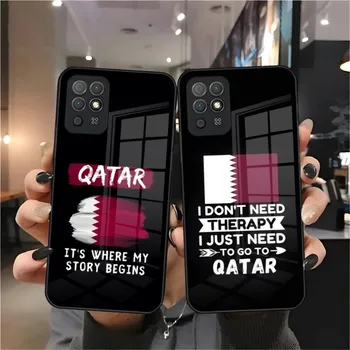 Katar Vlajka Telefón Prípade Skla Pre Huawei P30 P40 P50 P20 professional plus Lite Mate 40Pro 30 20 Nove 9 8 7 Pro Kryt