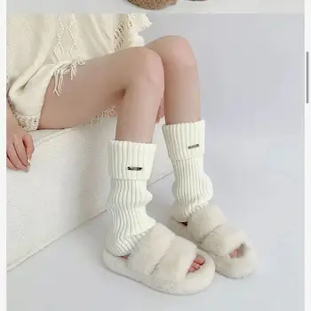 Ženy Leg Warmers Ponožky Japonské Dievčatá Žien Jeseň Zima Pletené Nohy Kryt Dlhé Ponožky Teplé Pletené Topánky Zahŕňa Veľkoobchod